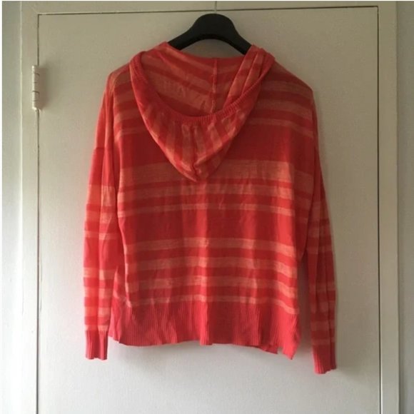 Anthropologie Orange and Pink Striped Sweater - Size Small - Picture 4 of 9